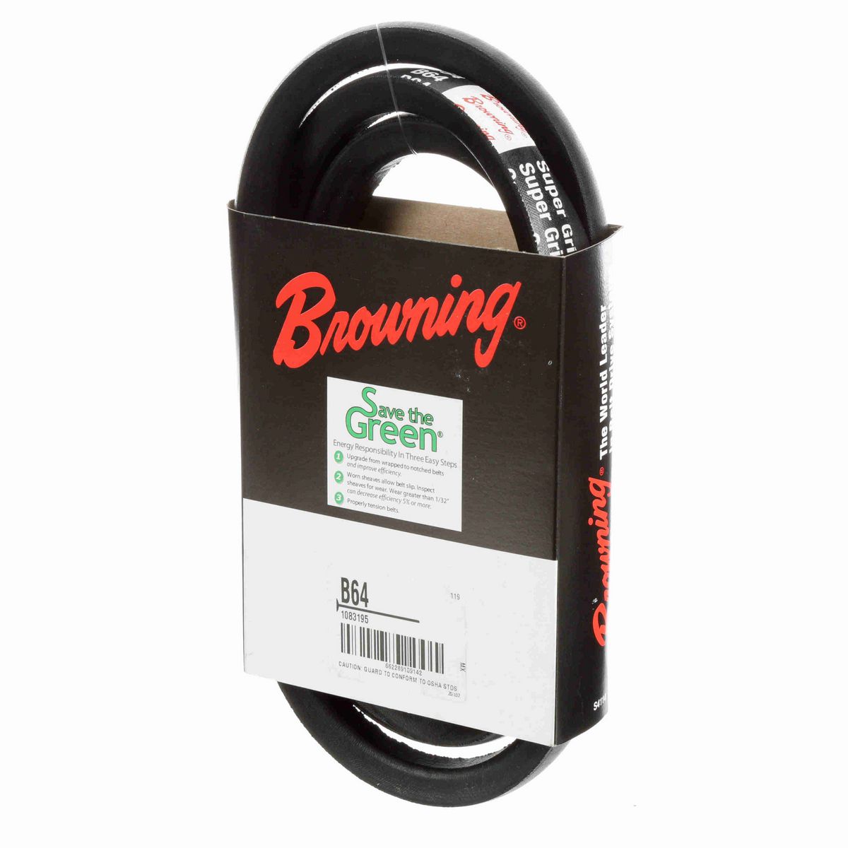 Browning Neoprene Wrapped Belt 95% Efficient - B64