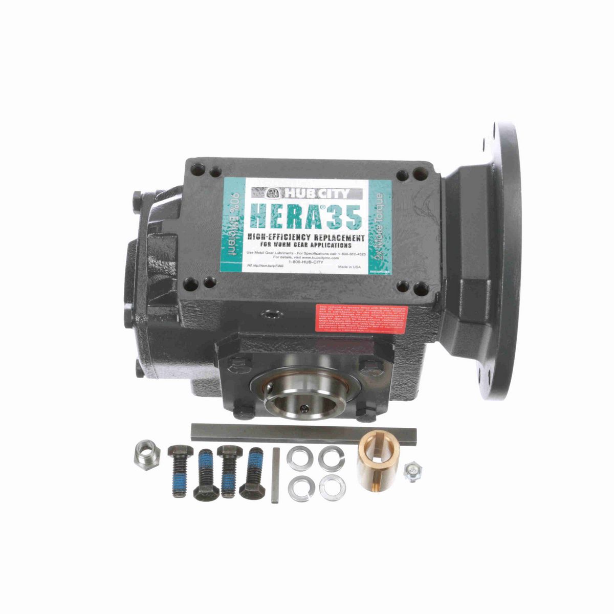 Hub City HERA Gear Reducer HERA Cast Iron Helical-Hypoid Reducer - HERA35ES 29.10 56C 1.438