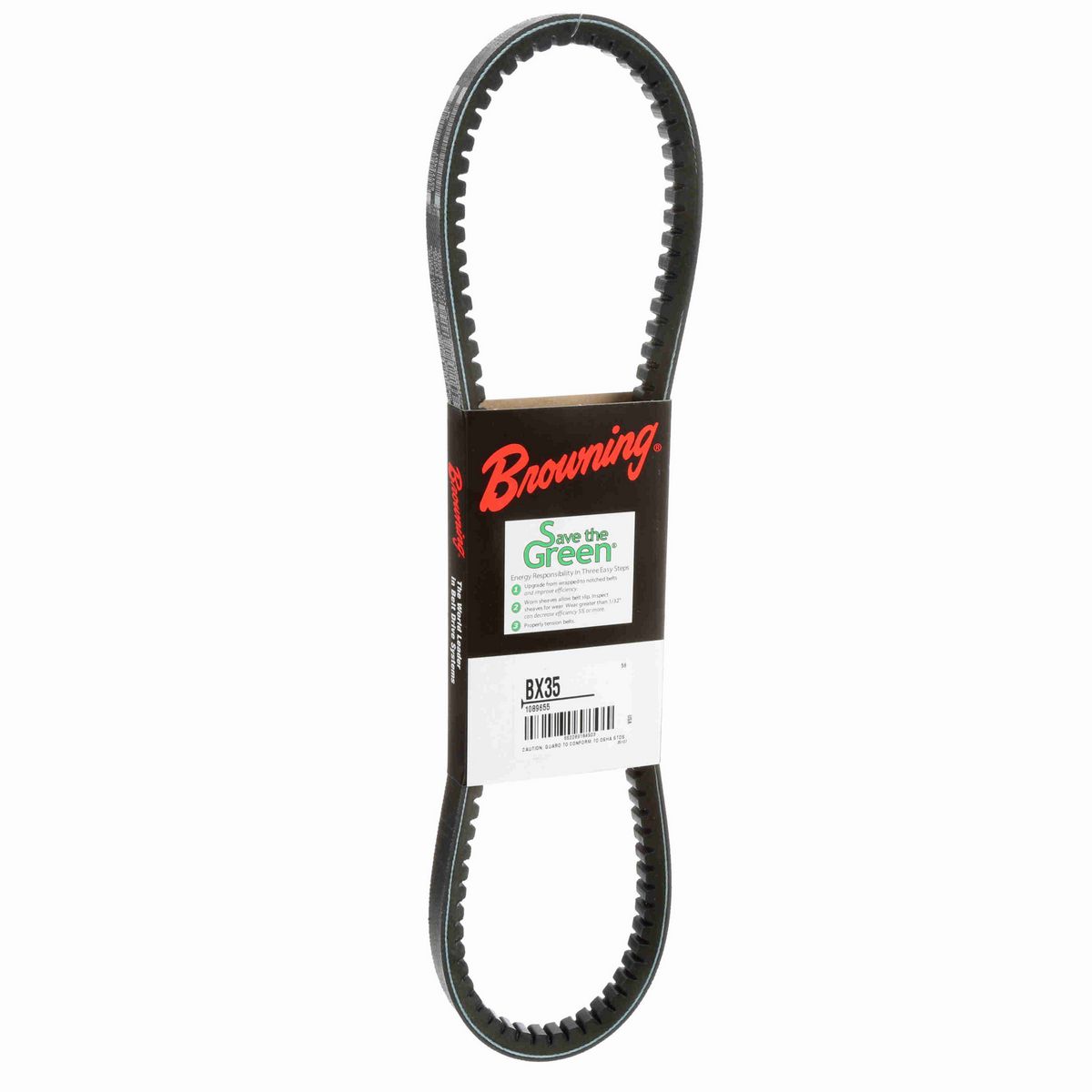 Browning EPDM Notched Belt 98% Efficient - BX35