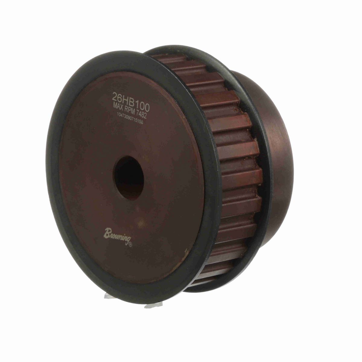 Browning Steel Rough Bore Gearbelt Pulley - 26HB100