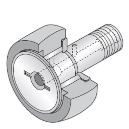 Cam follower with shaft NTN KRV52H/3AS