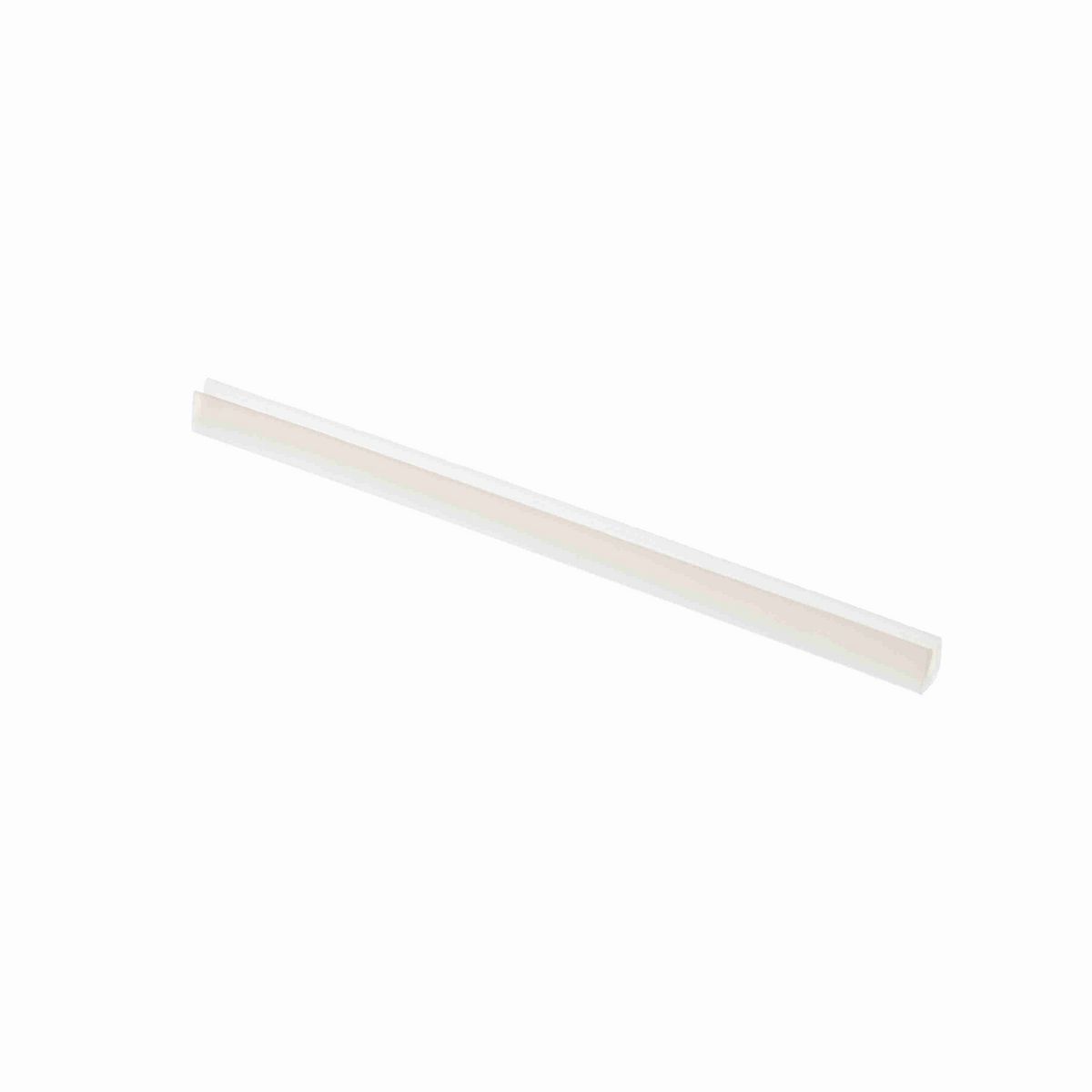 System Plast Bar Cap: 0.31"W X 0.38"H X 120"L White UHMW-PE - VG-P18SBC-10