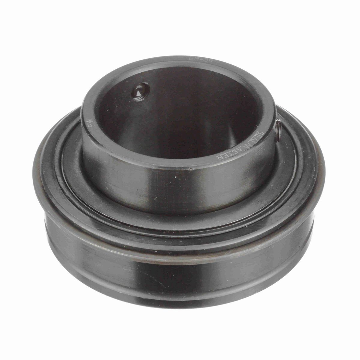 Sealmaster Mounted Insert Only Ball Bearing - 52100 Bearing Steel, Black Oxided - Setscrew Lock - ER-39