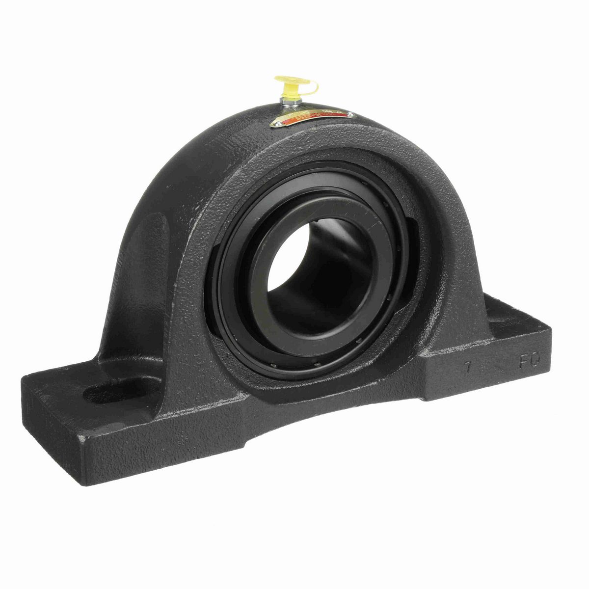 Sealmaster Mounted Cast Iron Two Bolt Pillow Block Ball Bearing - 52100 Bearing Steel, Black Oxided - Setscrew Lock - MP-39C