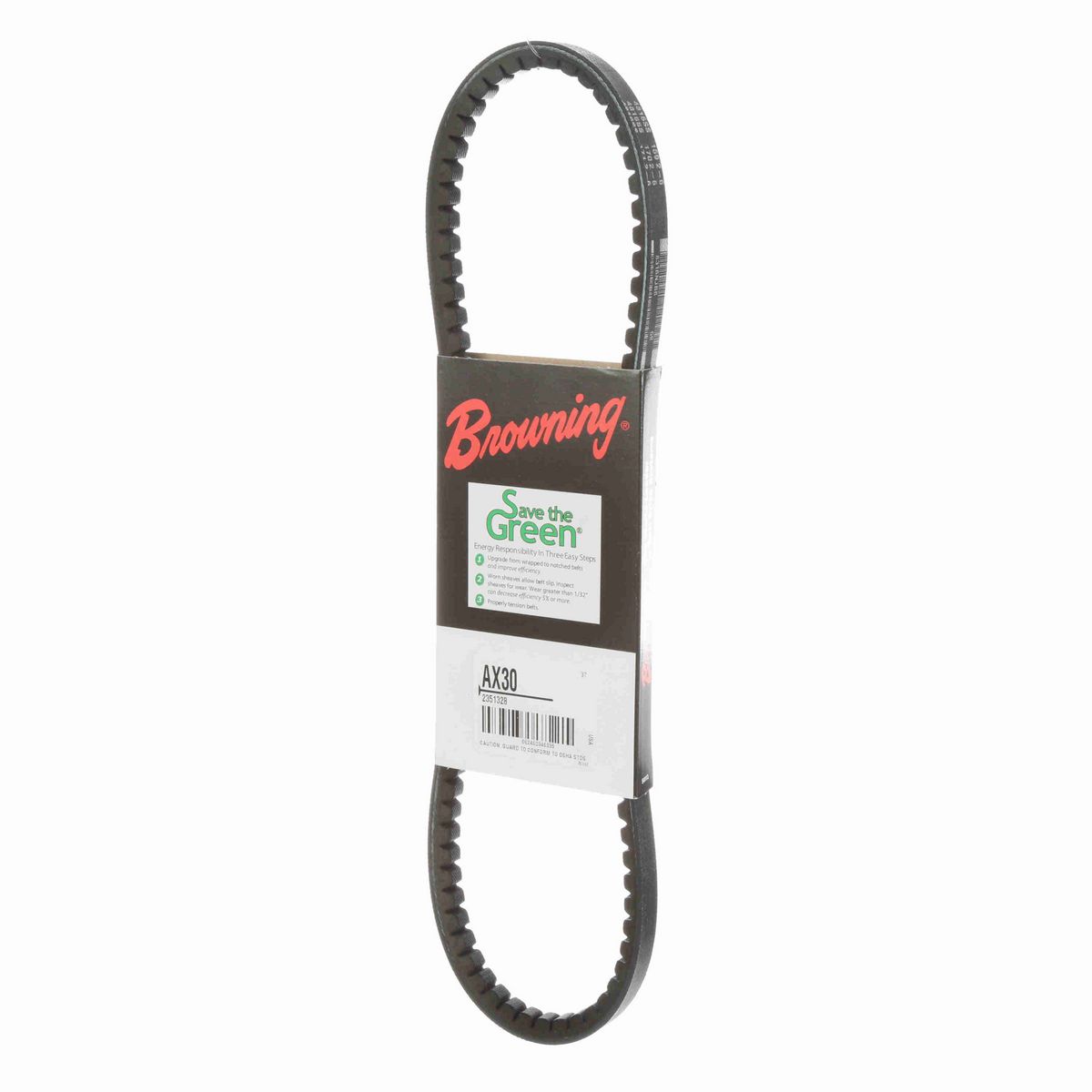 Browning EPDM Notched Belt 98% Efficient - AX30