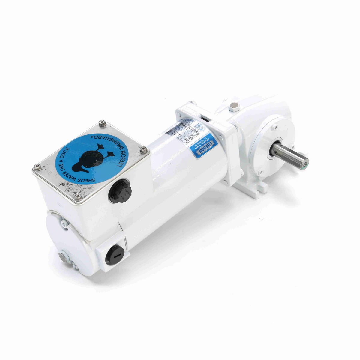 LEESON White Duck™ Right Angle Gearmotor, 0.25 HP, 90 V, 250 RPM, 32 Frame - M1125279.00