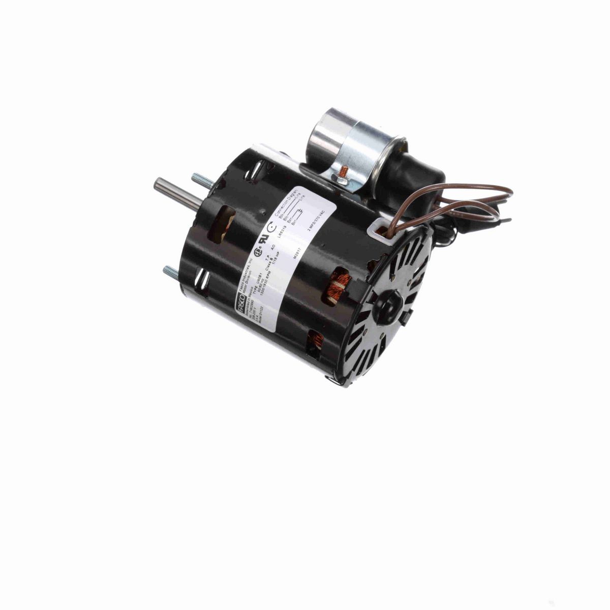 FASCO OEM Replacement Motor, 1/16 HP, 1 Ph, 50 Hz, 208-230 V, 1300/1650 RPM, 1 Speed, 3.3" Diameter, OAO - D1122