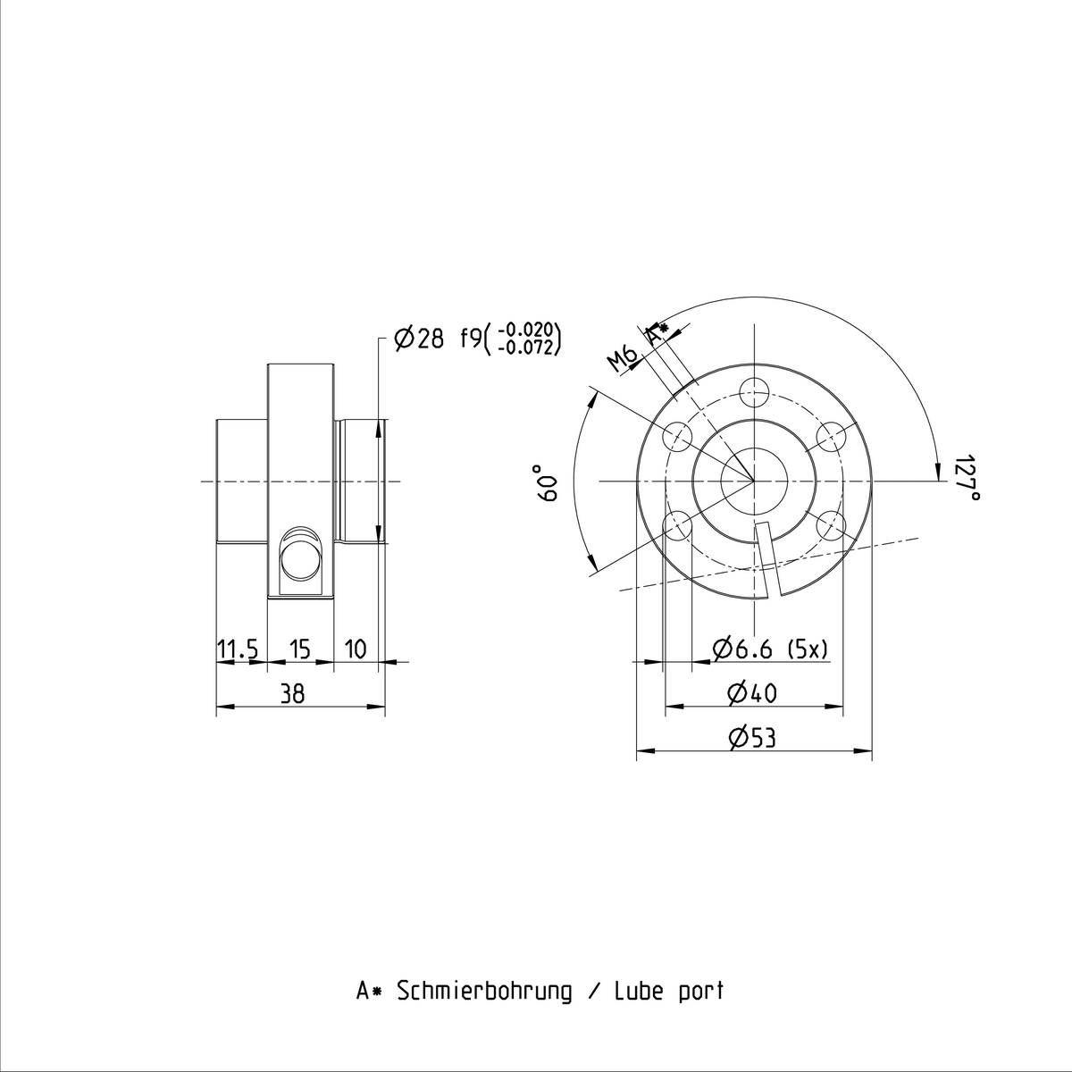 Одинарная гайка с регулируемым предварительным натягом Bosch Rexroth SEM-E-S 16X5LX3-4 [R155201004]