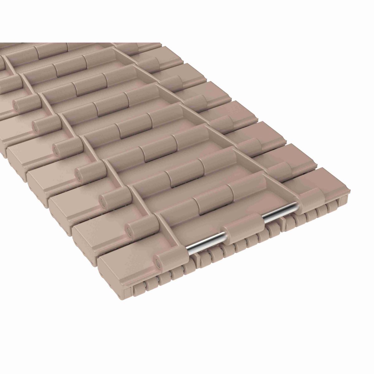 Rexnord 821LBP Straight Running Low Backline Pressure, Material: Tan Low Friction, Width: 7.5in, Pitch: 1.5in - LBP821K7-1/2