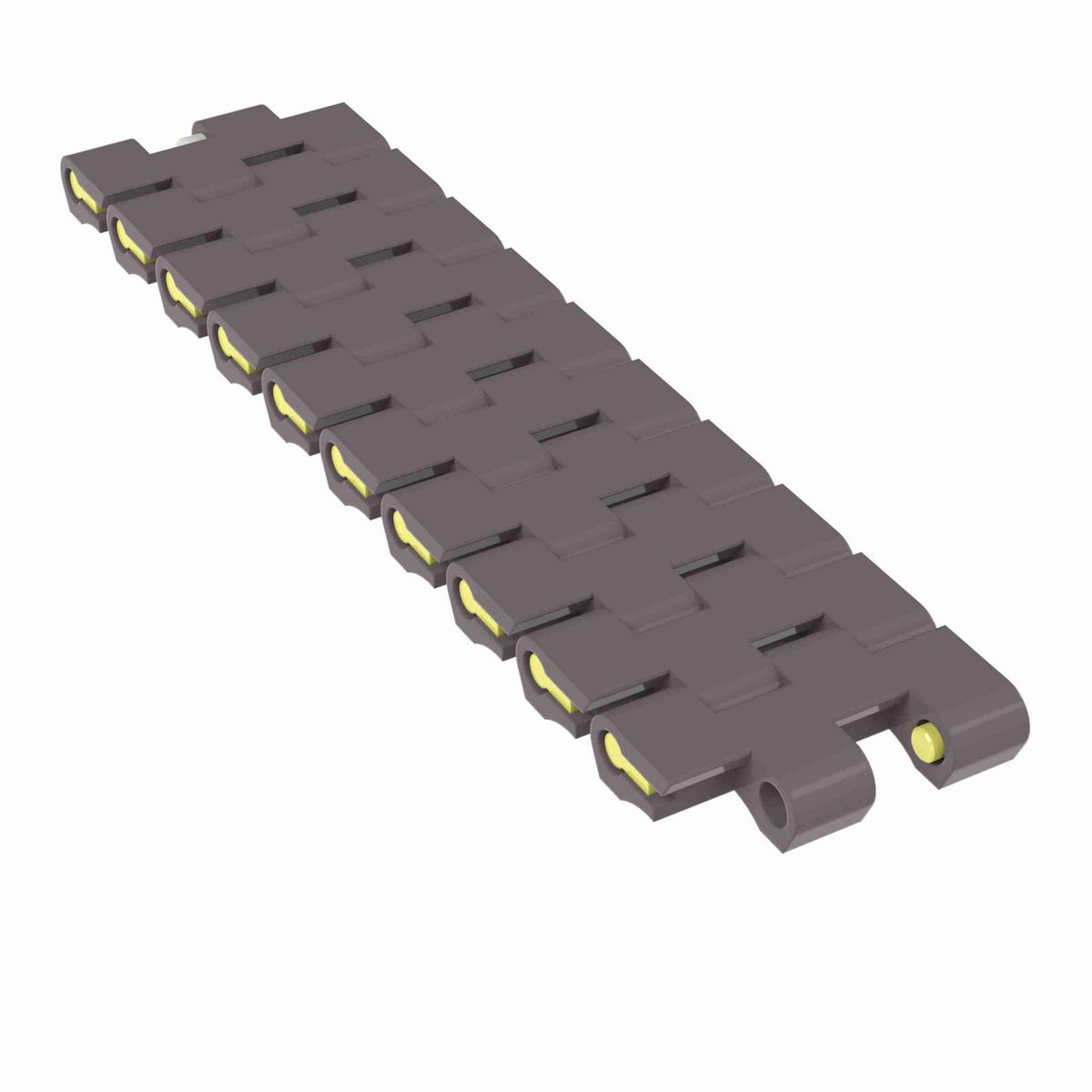 Rexnord 1505 Metric Width Straight Running Solid Top, Material: Brown High Performance, Width: 38mm, Pitch: 15mm - 81441341