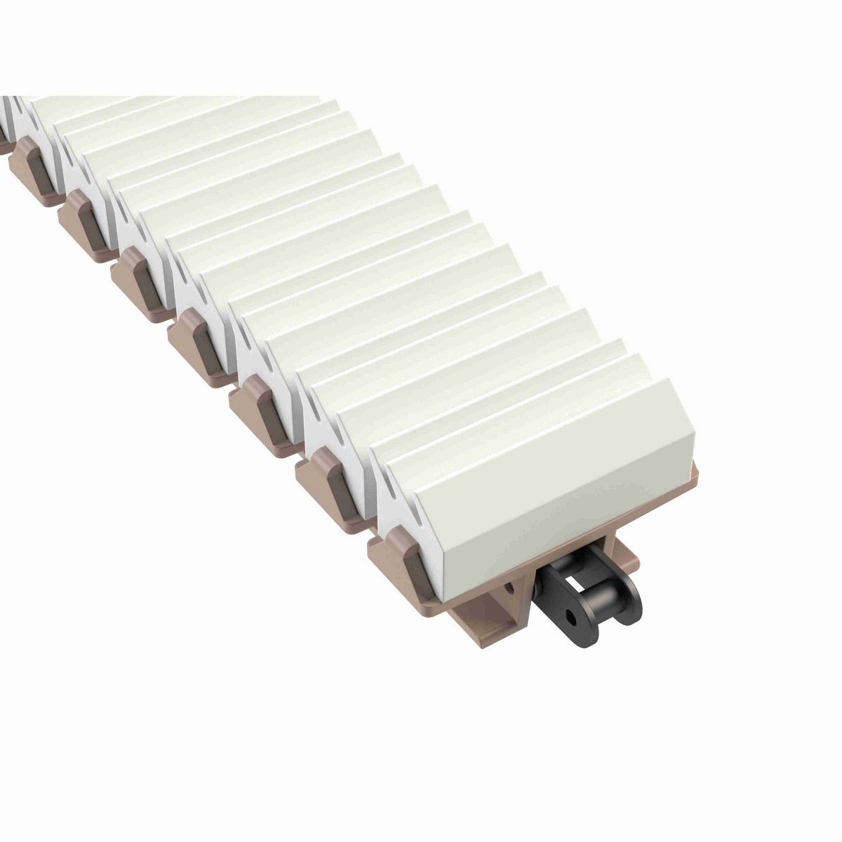 Rexnord 1873TAB SideGrip™ Side-flexing, Material: Tan Low Friction, Width: 3.75in, Pitch: 1.5in - 81451514