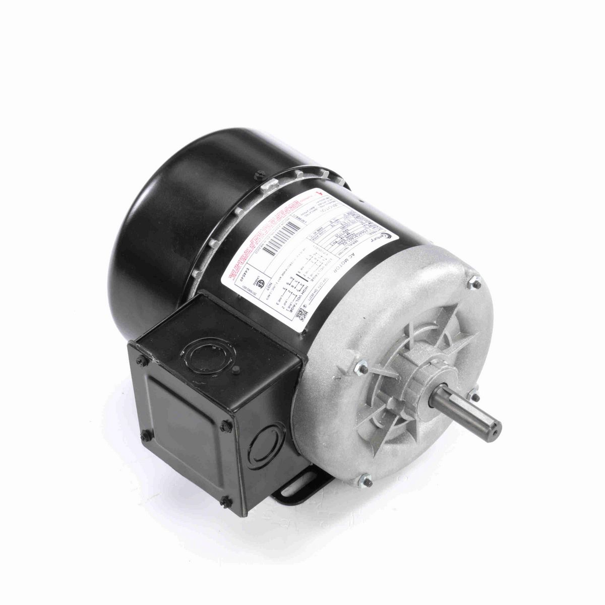 Century General Purpose Motor, 1/2 HP, 3 Ph, 60 Hz, 208-230/460 V, 1800 RPM, BA56 Frame, TEFC - H868L