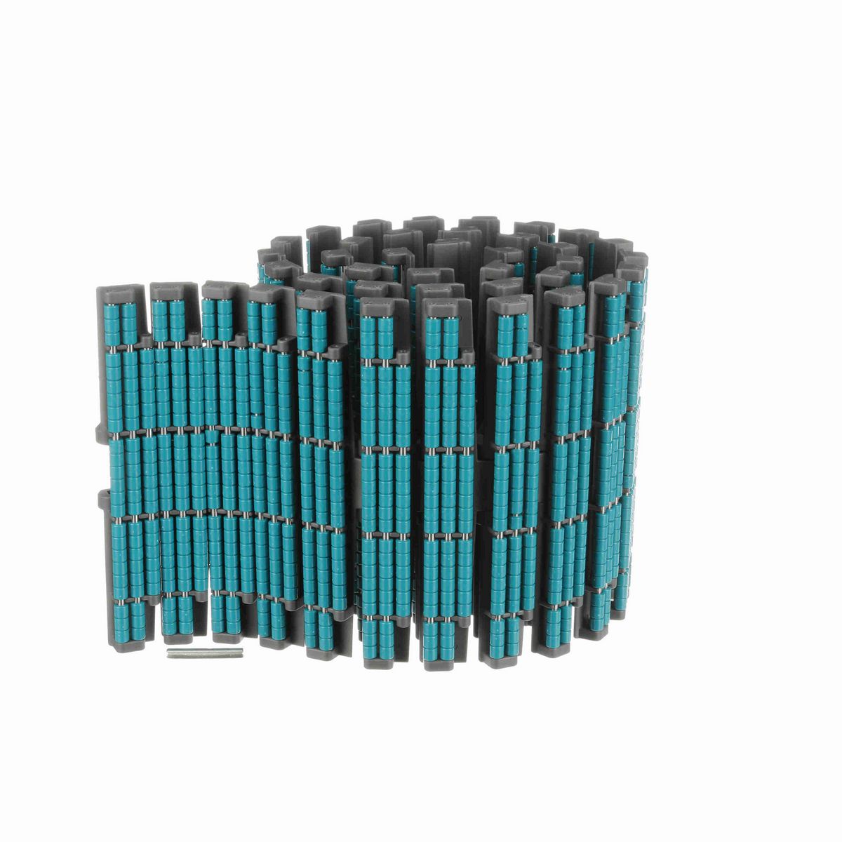 System Plast 882TAB LBP Side-flexing Low Backline Pressure, Material: Gray Low Friction, Width: 10in, Pitch: 1.5in - LFG882LBP-TAB-K1000