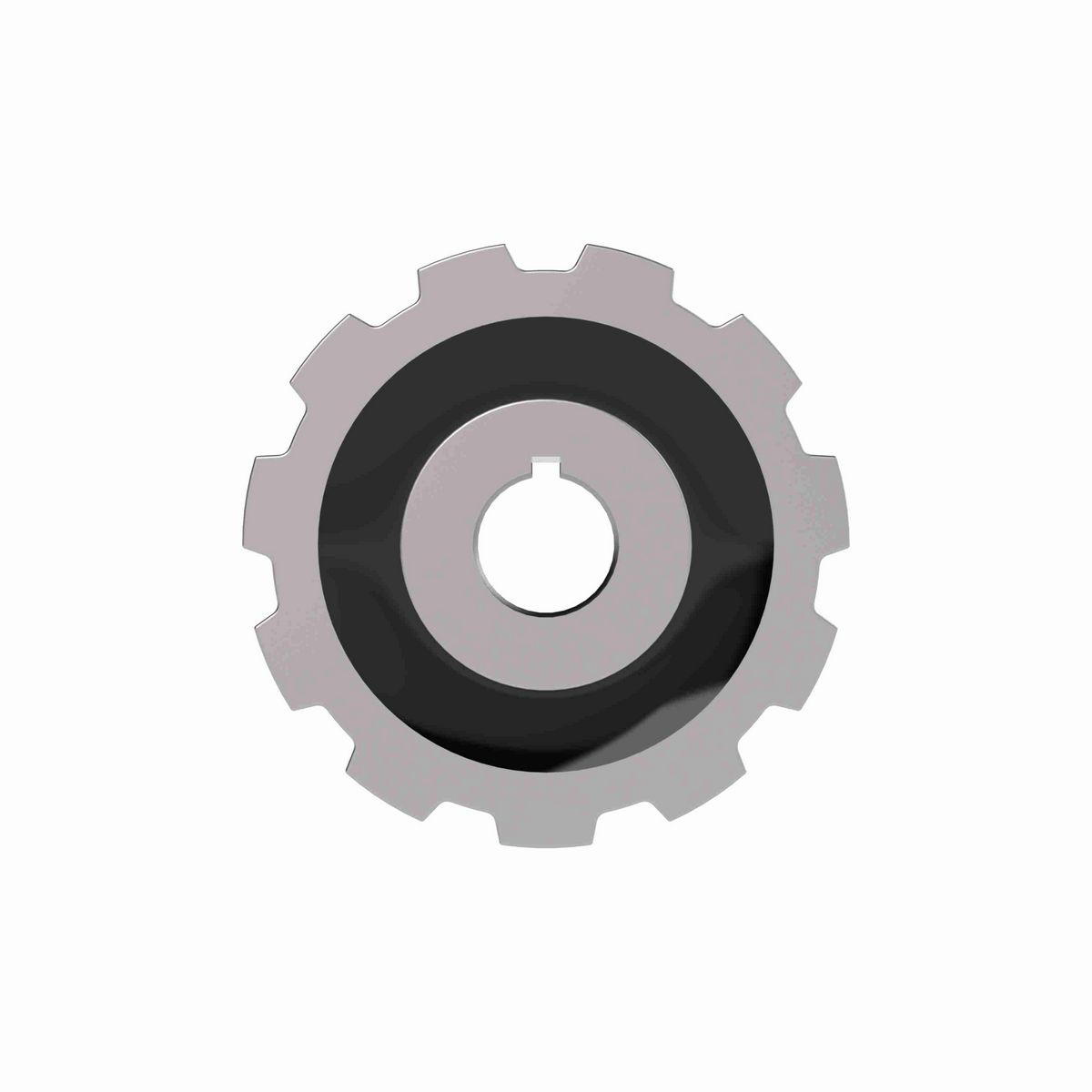 Rexnord 880 Series Solid One Piece Cast Iron Sprocket with 11 Teeth and a 1in Round Shaft-Ready Bore with Keyway & Setscrew - 401-209-3