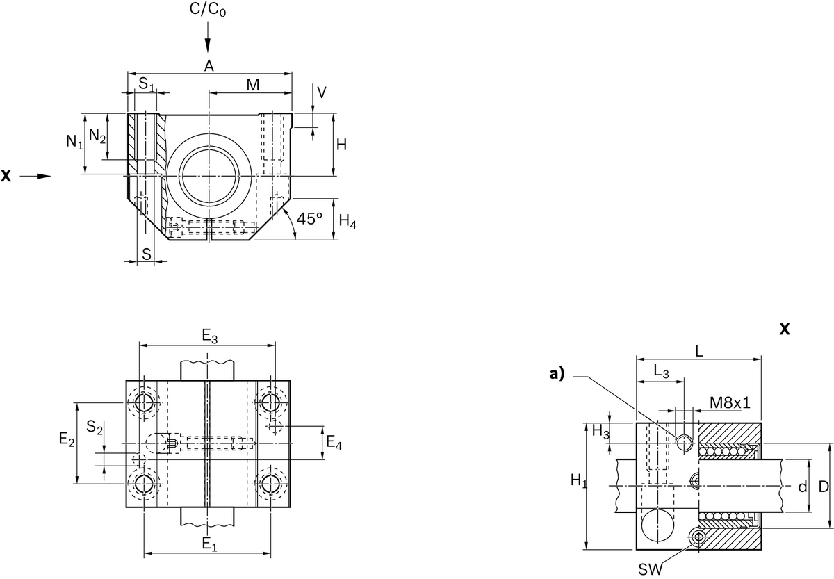 Линейный комплект Bosch Rexroth LSAH-SH-25-DD [R170142520]