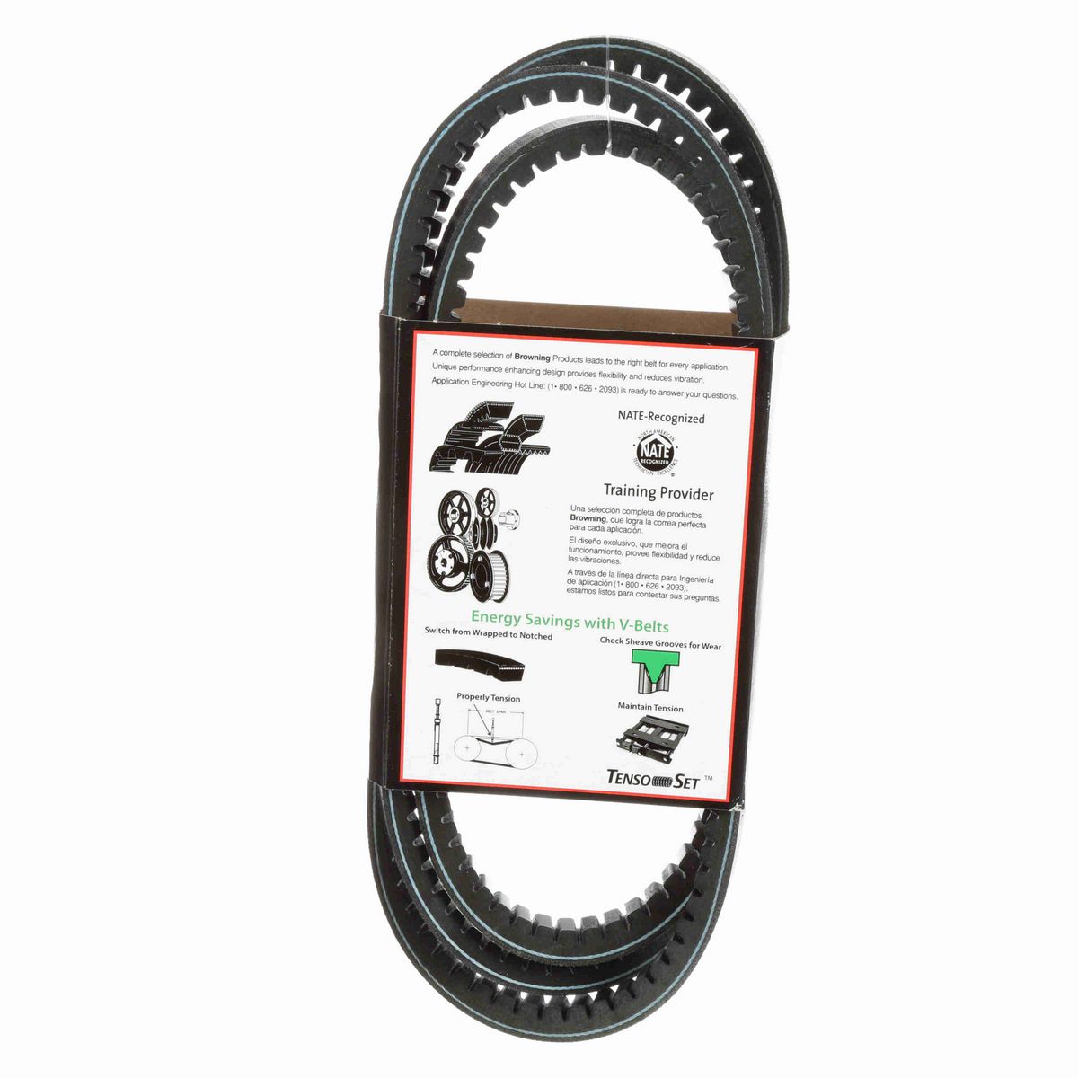 Browning EPDM Notched Belt 98% Efficient - BX82