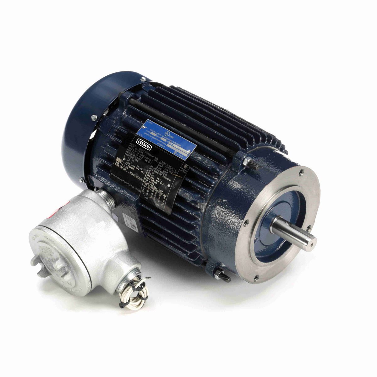 LEESON Explosion Proof Motor, 2 & 1.50 HP, 3 Ph, 60 & 50 Hz, 230/460 & 190/380 V, 3600 & 3000 RPM, 145TC Frame, EPFC - C302B