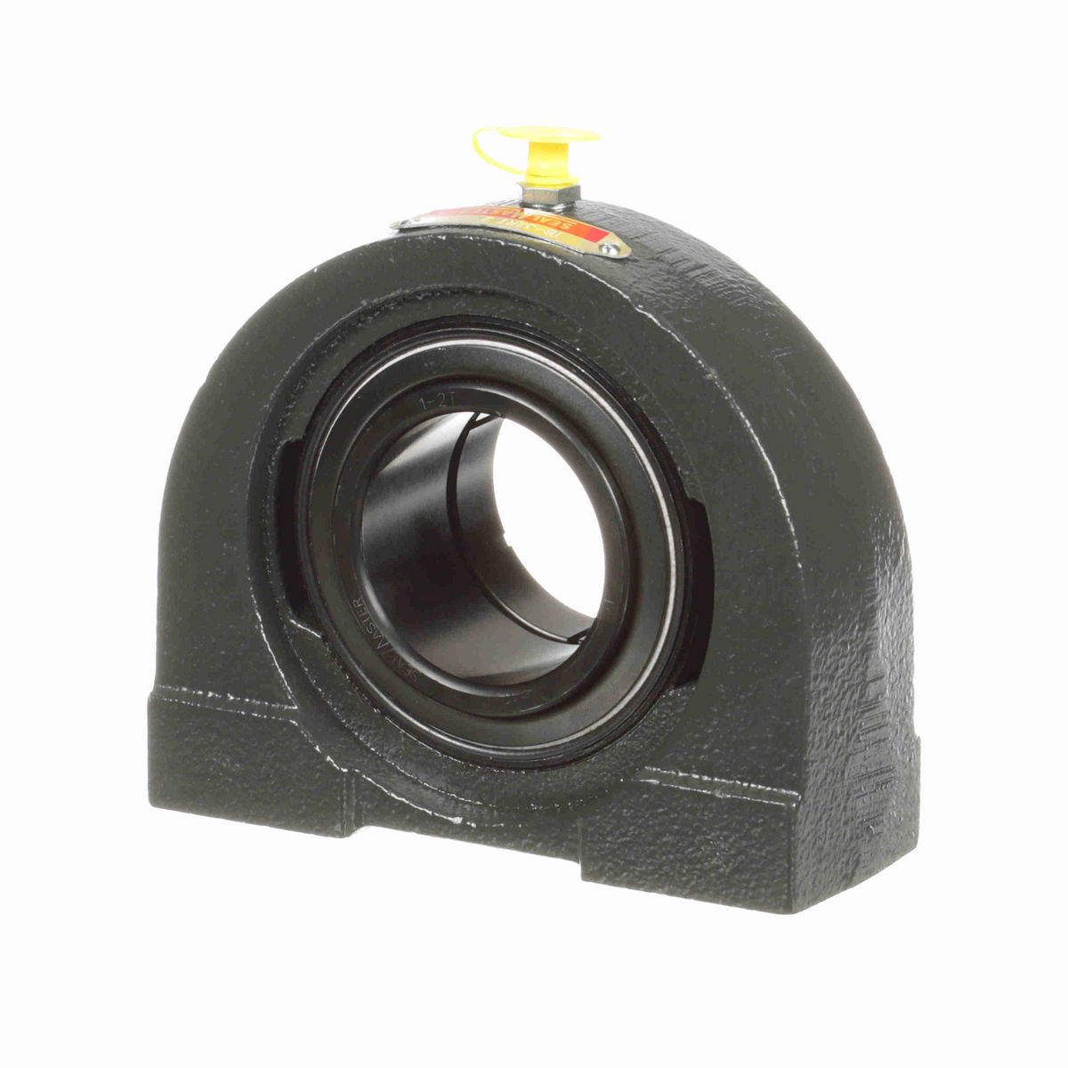 Sealmaster Mounted Cast Iron Tapped Base Pillow Block Ball Bearing - 52100 Bearing Steel, Black Oxided - Concentric Lock - TB-32RT