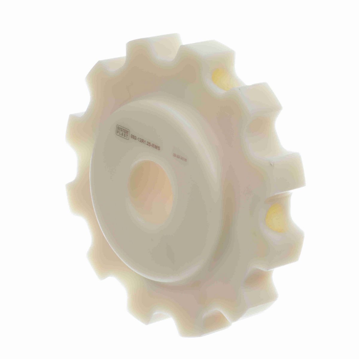 System Plast 882 Series Split Machined Sprocket with 12 Teeth and a 1-1/4in Round Idler Bore - 882-12R1.25-RMS