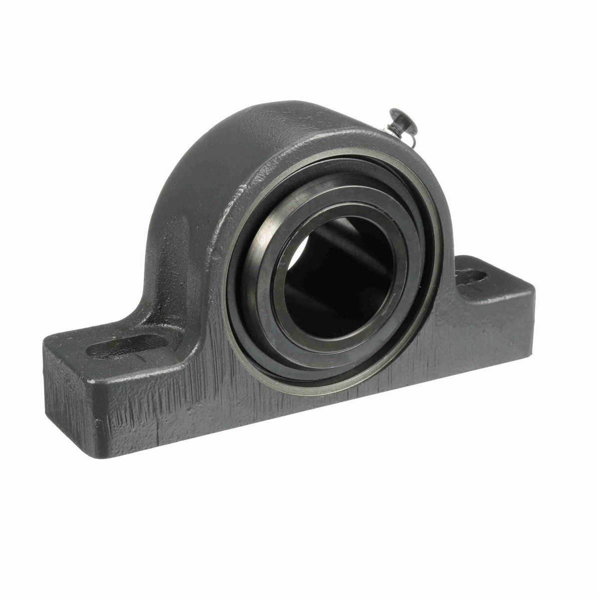 Sealmaster Mounted Ductile Iron Two Bolt Pillow Block Spherical Roller - 52100 Bearing Steel, Black Oxided - Collar Mount Lock - USRBE5000-207