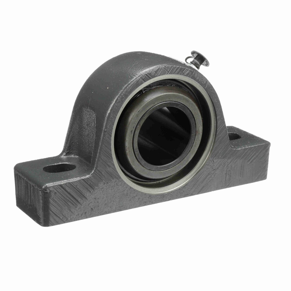 Sealmaster Mounted Cast Iron Two Bolt Pillow Block Spherical Roller - 52100 Bearing Steel, Black Oxided - Collar Mount Lock - USRB5000-115-C
