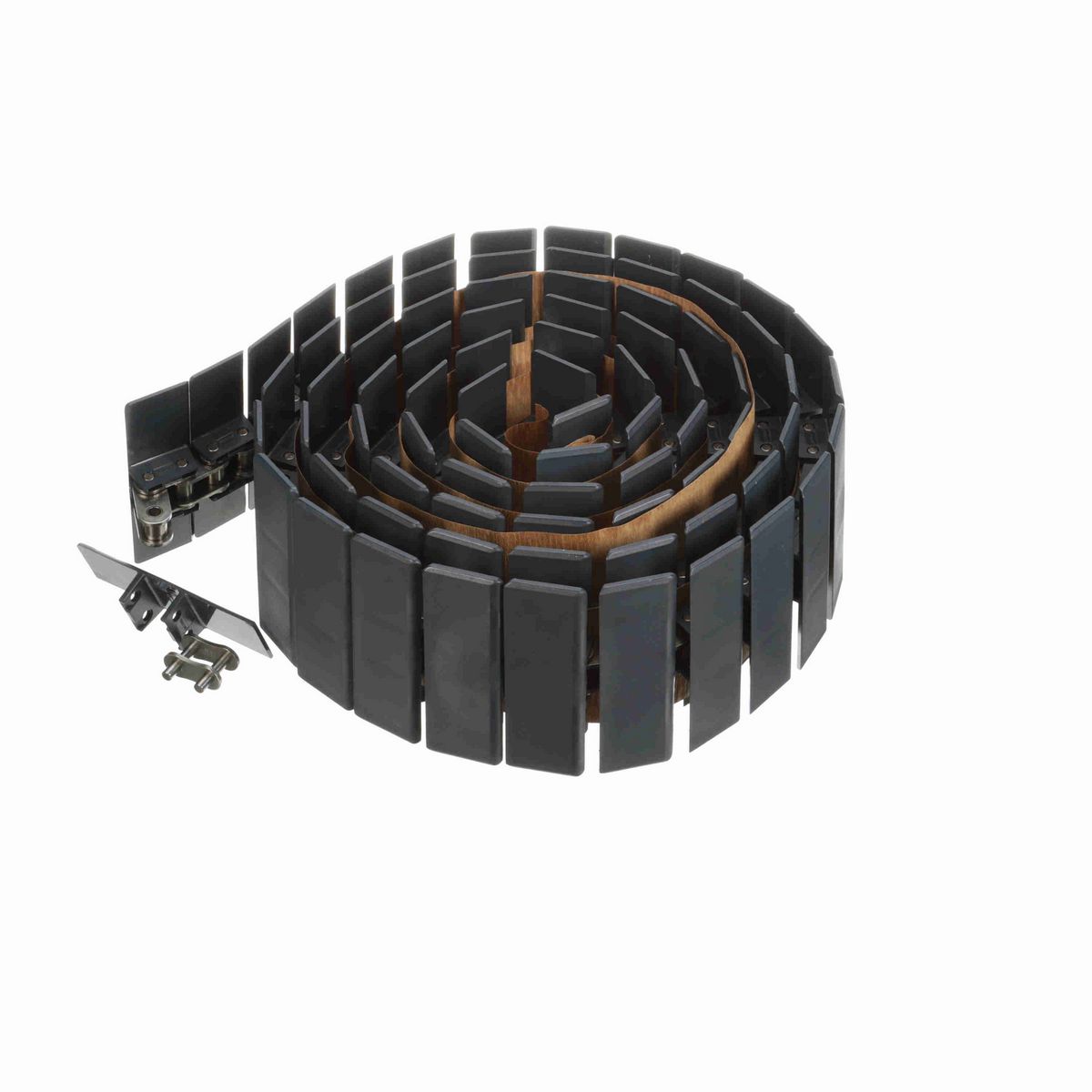 System Plast 863 Straight Running Solid Top, Material: NG evo (Gray Blue), Width: 4.5in, Pitch: 1.5in - NGE863SS-K450