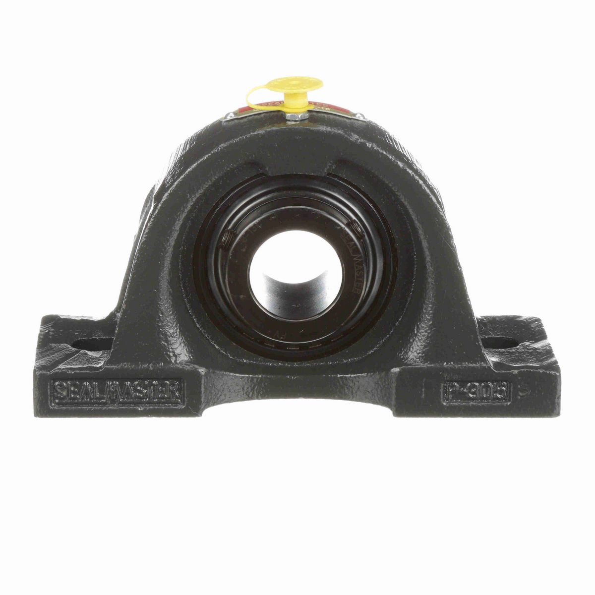 Sealmaster Mounted Cast Iron Two Bolt Pillow Block Ball Bearing - 52100 Bearing Steel, Black Oxided - Setscrew Lock - MP-19C