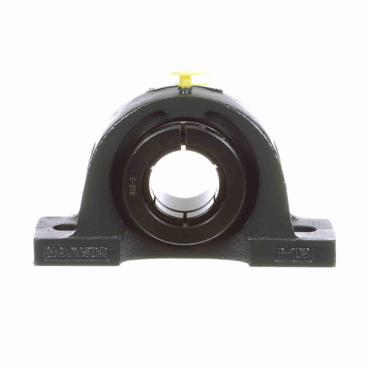 Sealmaster Mounted Cast Iron Two Bolt Pillow Block Ball Bearing - 52100 Bearing Steel, Black Oxided - Concentric Lock - Air Handling Housing Fit, Noise Tested - NP-27T CXU