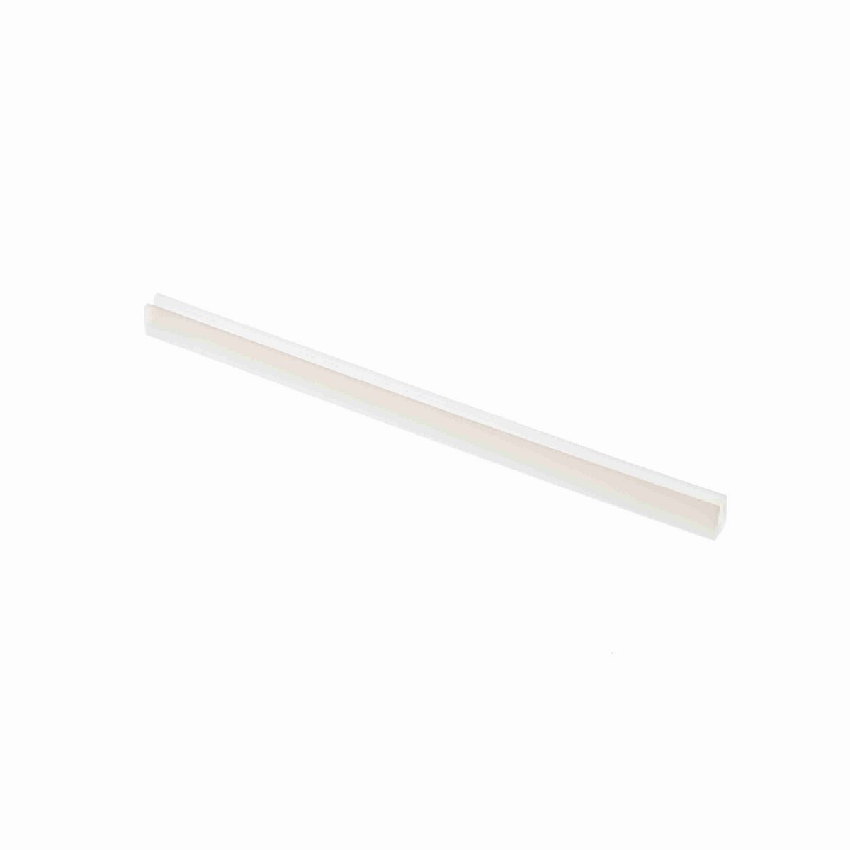 System Plast Bar Cap: 0.31"W X 0.38"H X 120"L White UHMW-PE - VG-P18SBC-10