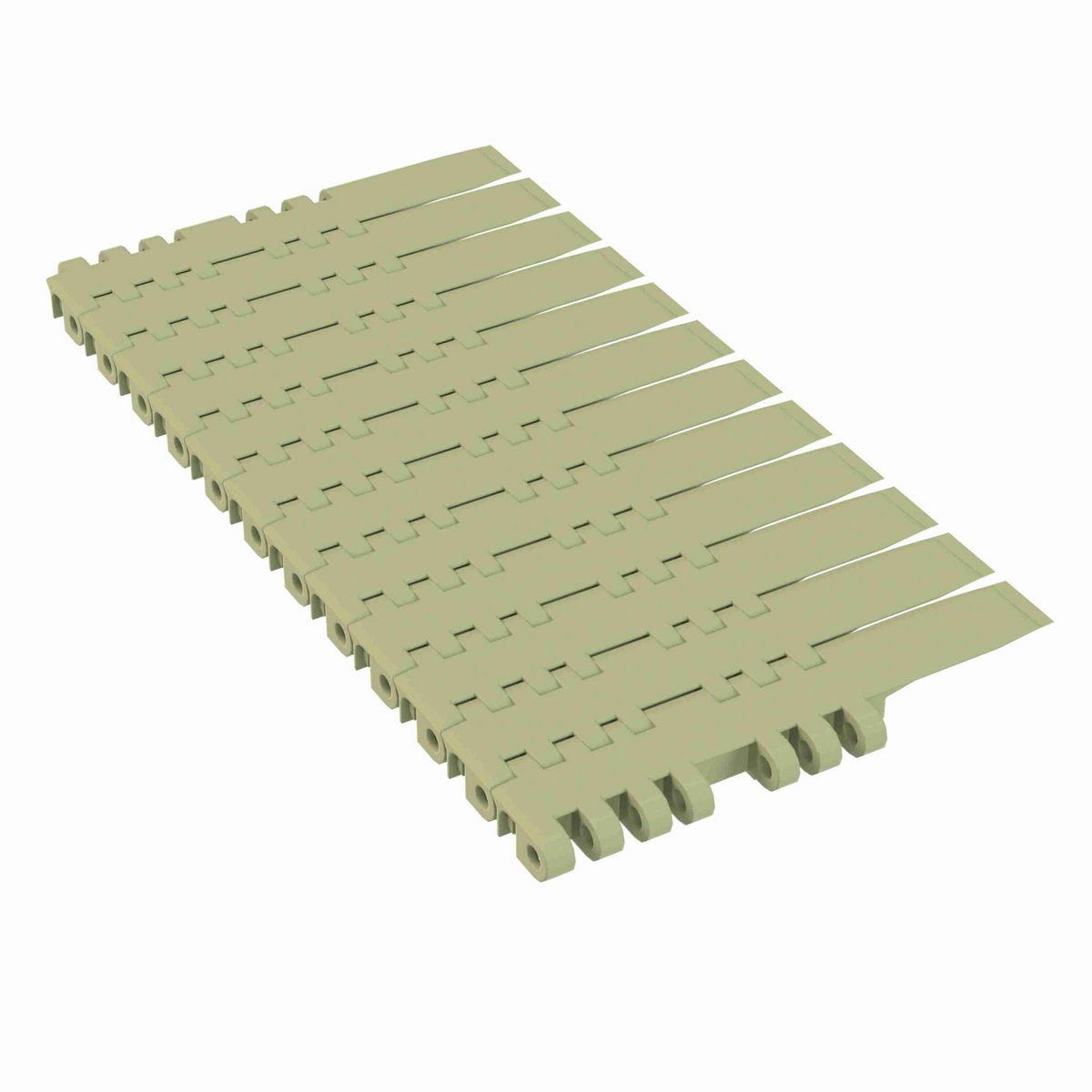 Rexnord 7705DTS Straight Running DTS®, Material: Green Abrasion Resistant Polyamide, Width: 4.5in, Pitch: 1in - 81431301