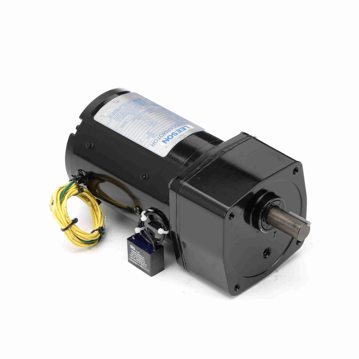 LEESON Parallel Shaft Gearmotor, 0.08 HP, 1 Ph, 60 Hz, 110 V, 19 RPM, L42Y Frame, TENV - 096003.00