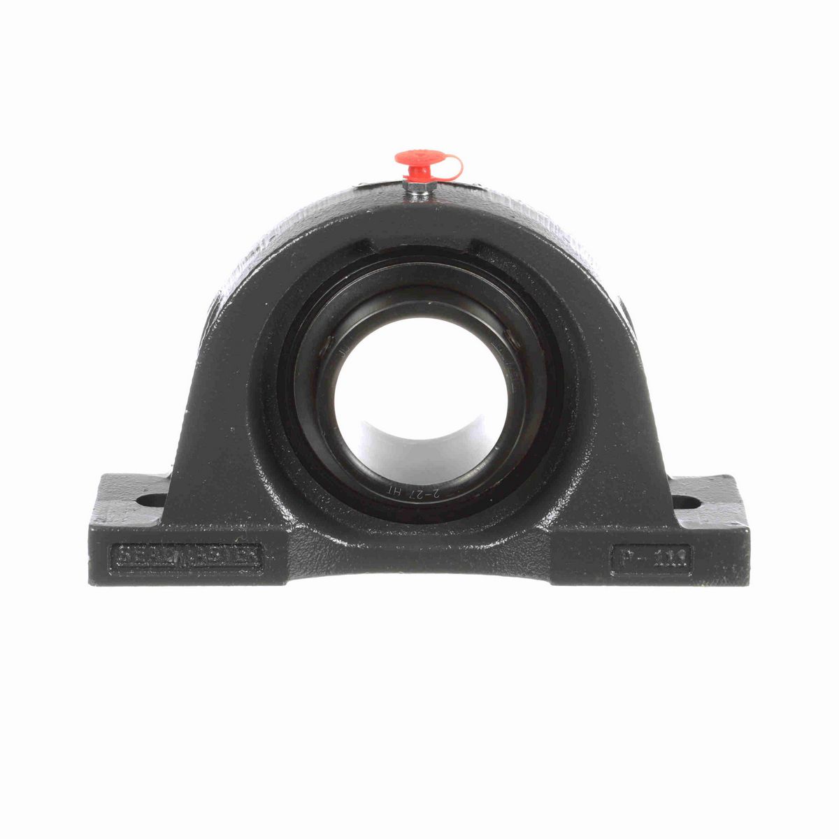 Sealmaster Mounted Cast Iron Two Bolt Pillow Block Ball Bearing - 52100 Bearing Steel, Black Oxided - Setscrew Lock - High Temperature - NP-39 HT