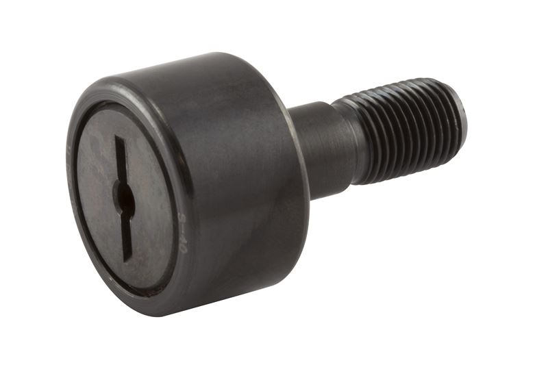 Игольчатый опорный ролик с цапфой RBC S40, цилиндрический, без уплотнения, со шлицем под отвёртку