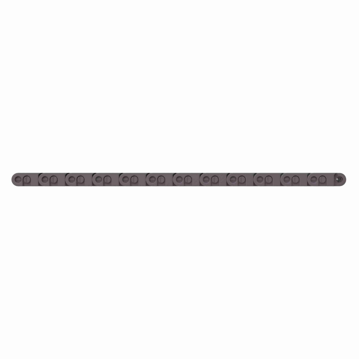 Rexnord 7705 Straight Running Solid Top, Material: Brown High Performance, Width: 3.25in, Pitch: 1in - 81416331