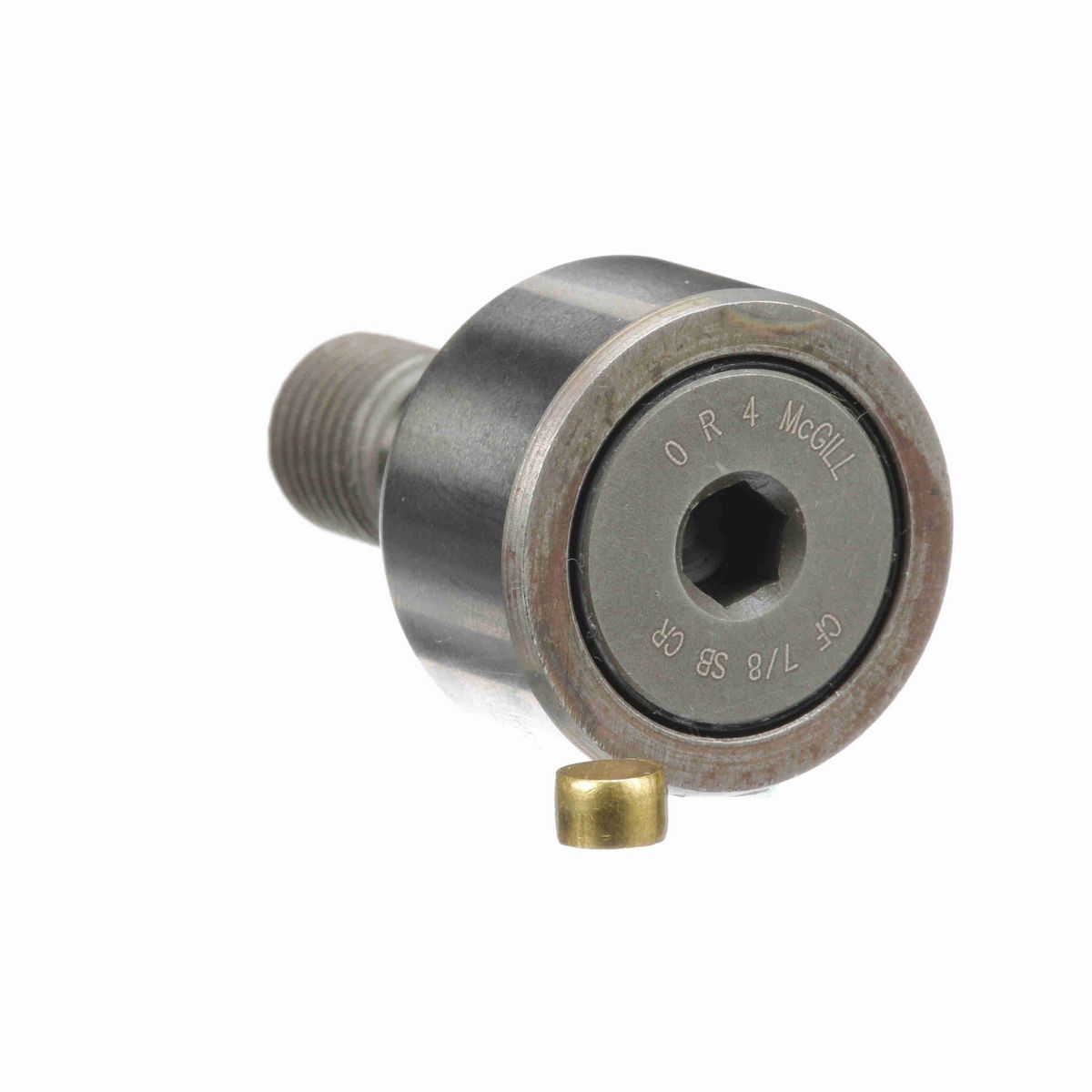 Опорный ролик с цапфой McGill CAMROL CF 7/8 SB CR, цилиндрический, из высокоуглеродистой нержавеющей стали, с уплотнением, с шестигранным отверстием