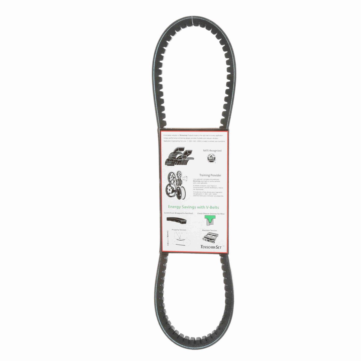 Browning EPDM Notched Belt 98% Efficient - BX33