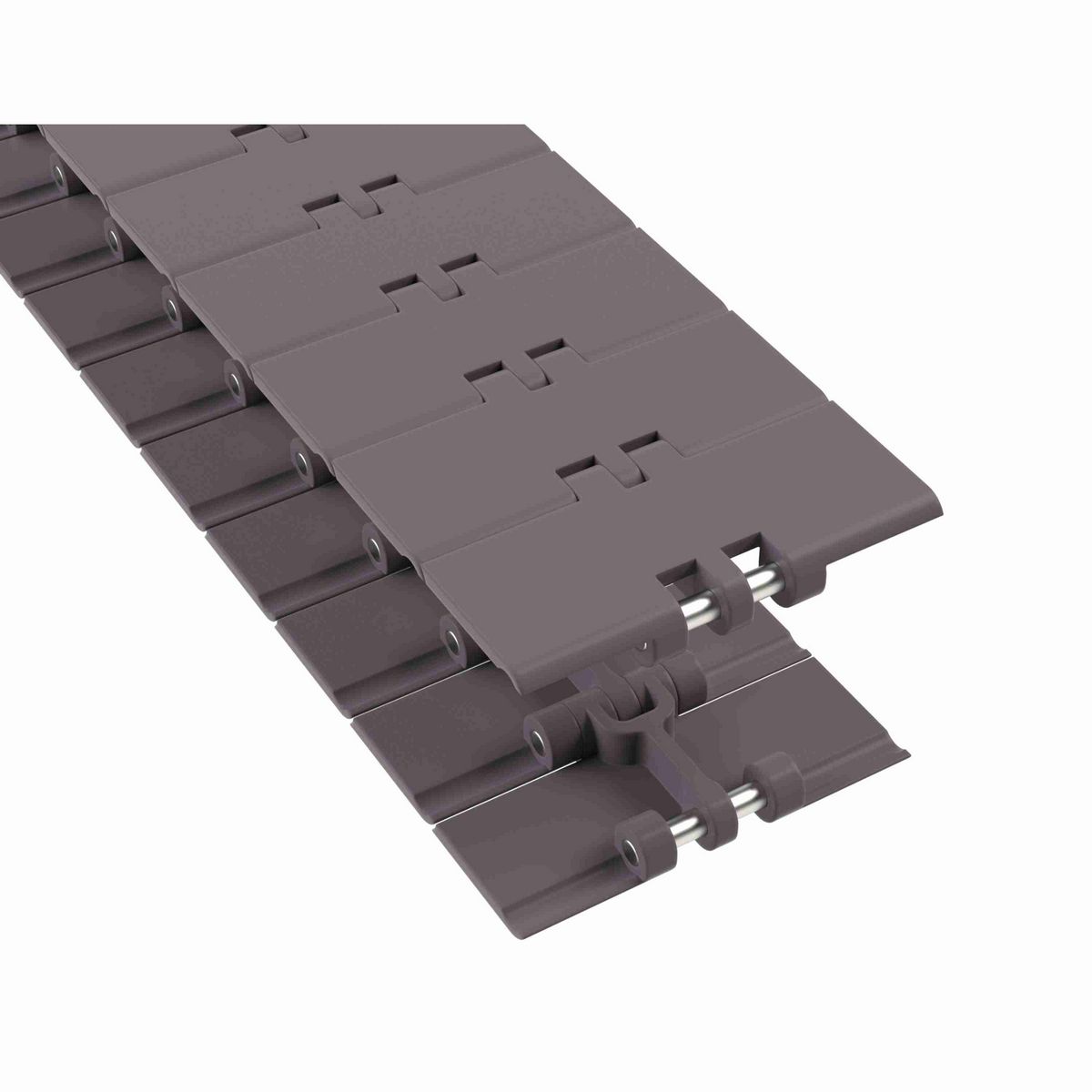 Rexnord 820 Straight Running Solid Top, Material: Brown High Performance, Width: 4in, Pitch: 1.5in - 81400012