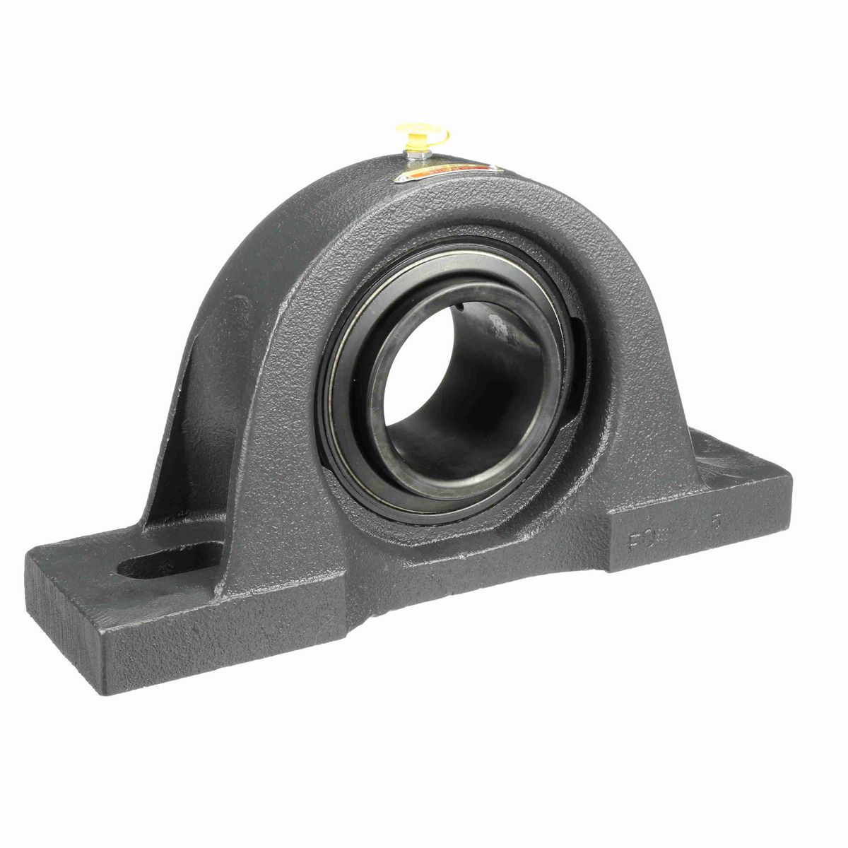 Sealmaster Mounted Cast Iron Two Bolt Pillow Block Ball Bearing - 52100 Bearing Steel, Black Oxided - Setscrew Lock - NP-47