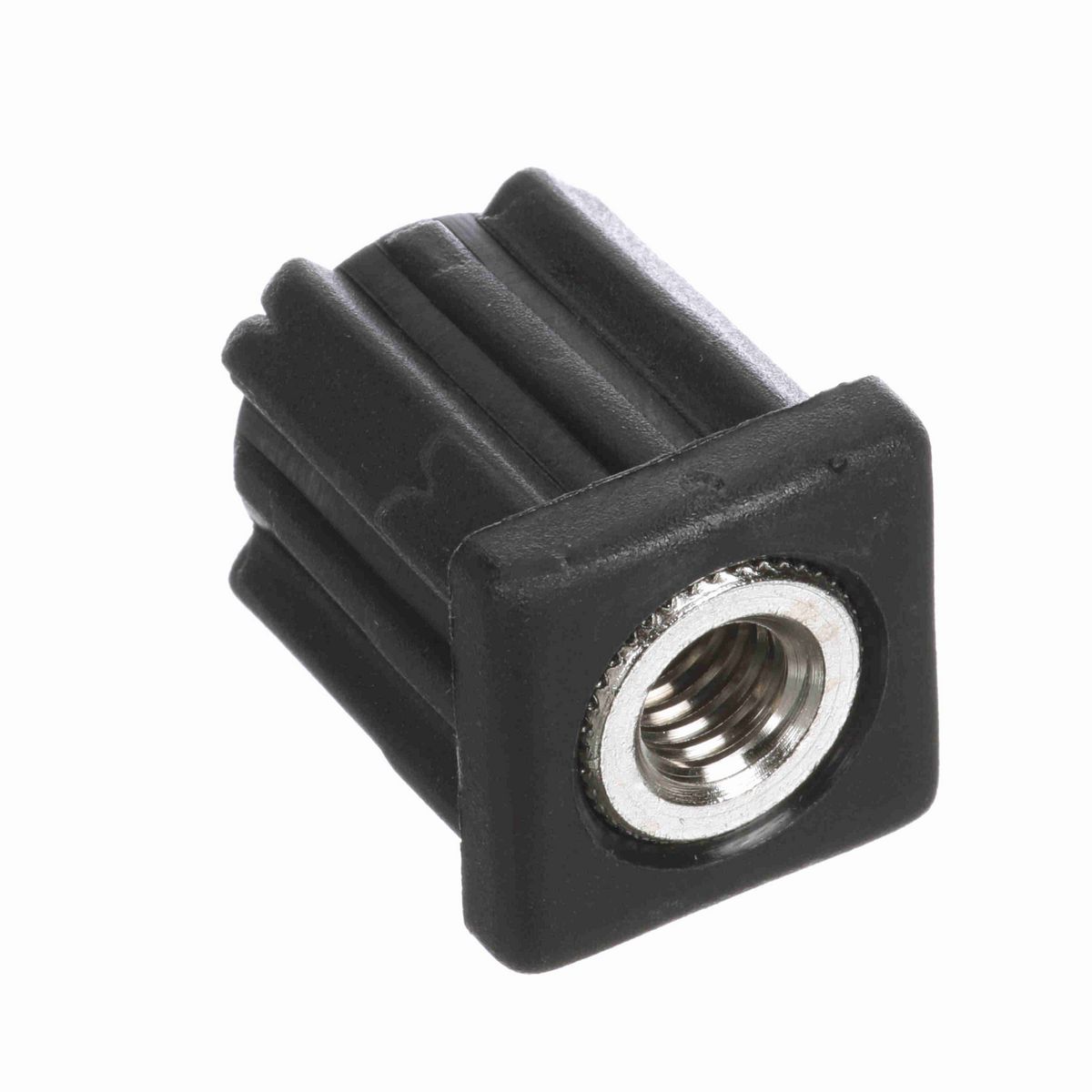 System Plast Tube End (Round); Series: 34200, Thread: 3/8-16 for a 1 Sq. Tube - THREADED TUBE END, 3/8-16