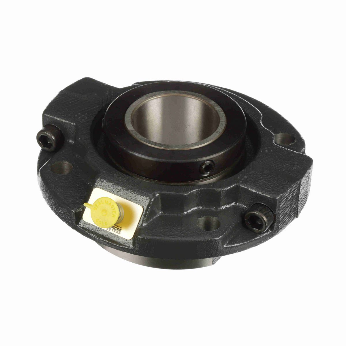 Sealmaster Mounted Cast Iron Piloted Flange Tapered Roller - 52100 Bearing Steel - Collar Mount Lock - RFPA 203