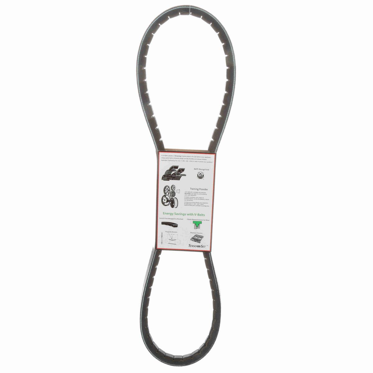 Browning EPDM Notched Belt 98% Efficient - 5VX490