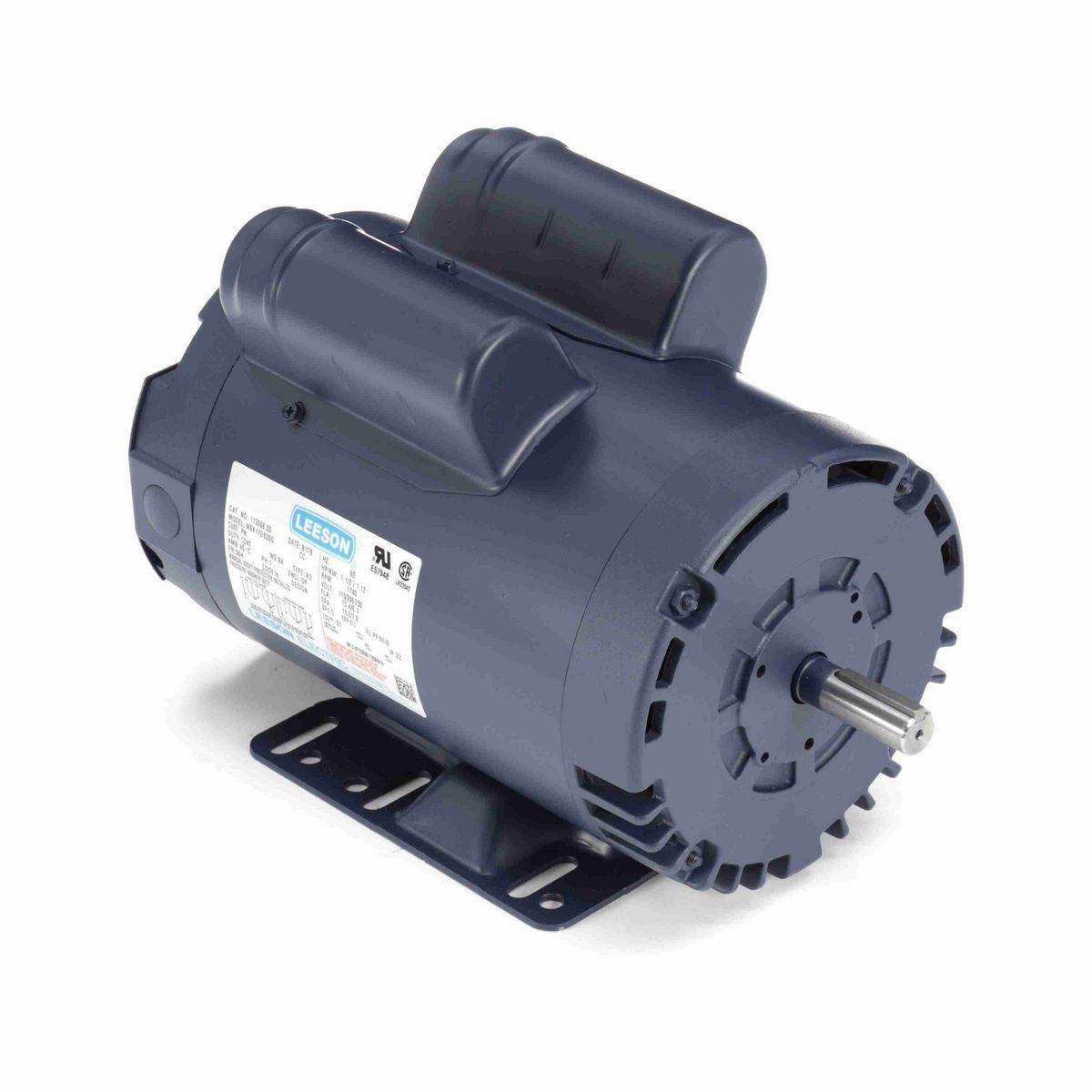 LEESON Pressure Washer Motor, 1.50 HP, 1 Ph, 60 Hz, 115/230 V, 1800 RPM, 56H Frame, DP - 113266.00