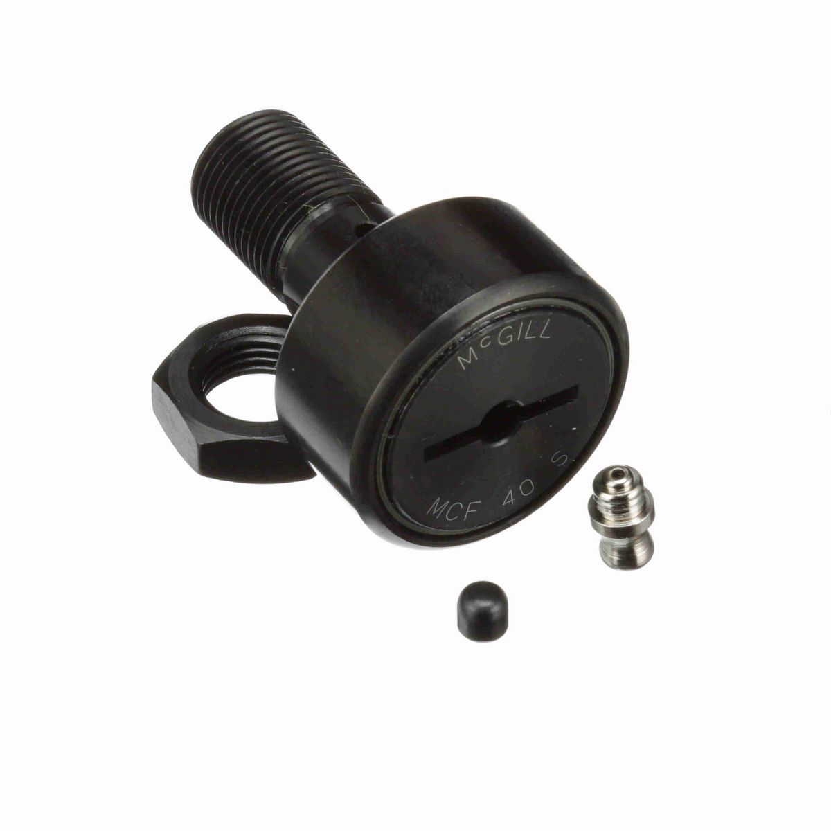 Опорный ролик с цапфой McGill CAMROL MCF 40 S, бочкообразный, с уплотнением, со шлицем под отвёртку, метрический