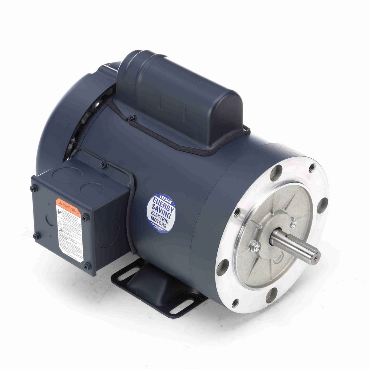 LEESON General Purpose Motor, 1 HP, 1 Ph, 60 Hz, 115/230 V, 1800 RPM, 56C Frame, TEFC - 110908.00