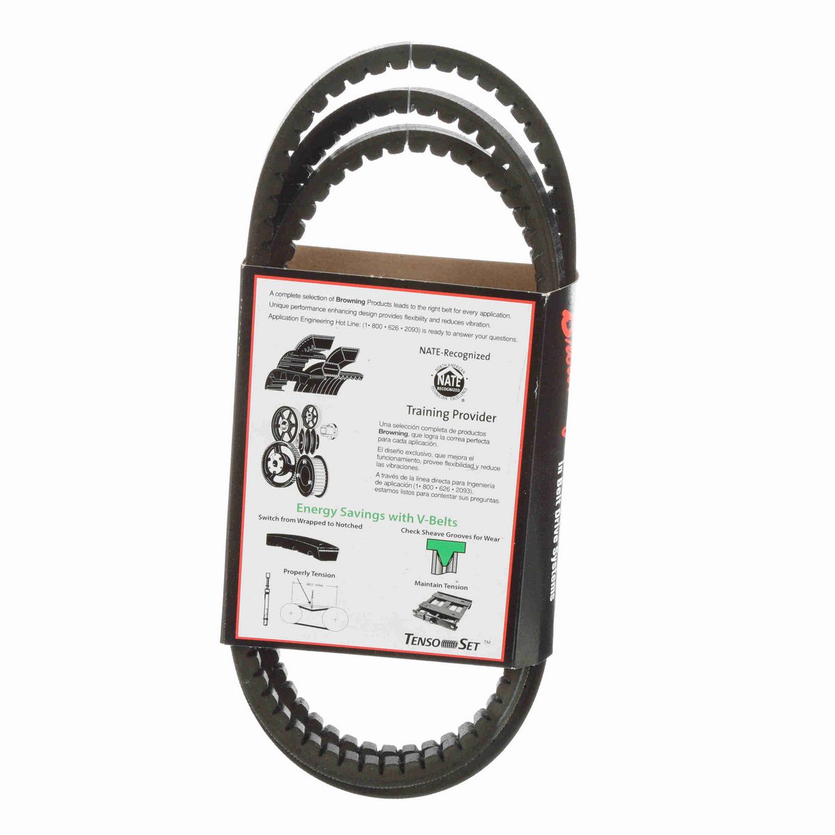 Browning EPDM Notched Belt 98% Efficient - AX79