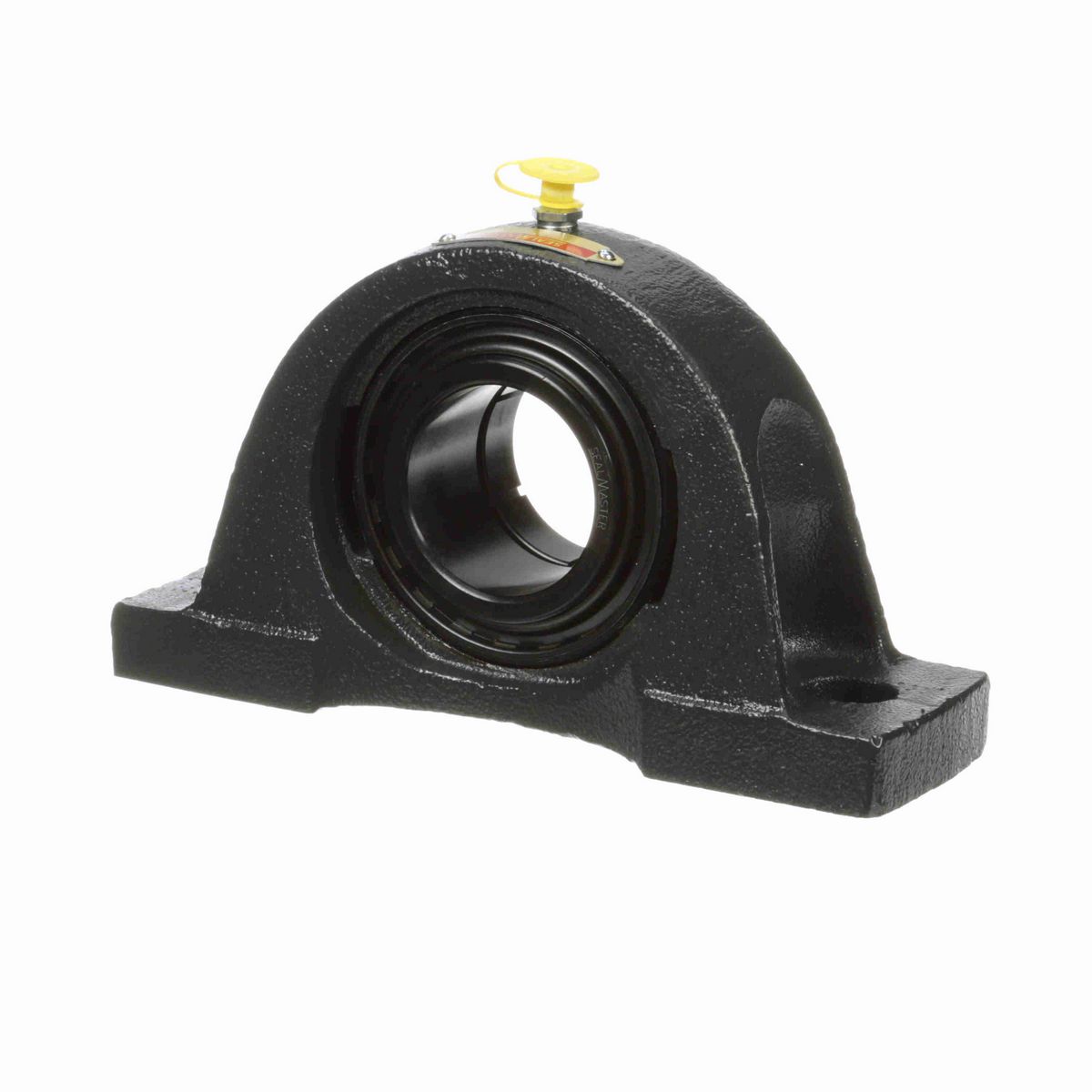 Sealmaster Mounted Cast Iron Two Bolt Pillow Block Ball Bearing - 52100 Bearing Steel, Black Oxided - Concentric Lock - Air Handling Housing Fit, Noise Tested - NP-39TC CXU