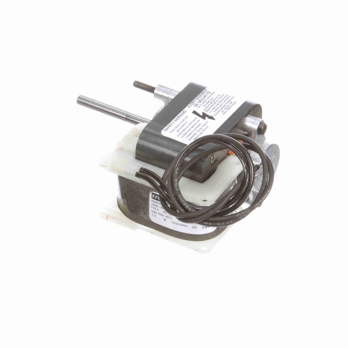 FASCO 1/40 HP C-Frame / Skeleton Motor, 3000 RPM, 115 Volts, OAO - K1322