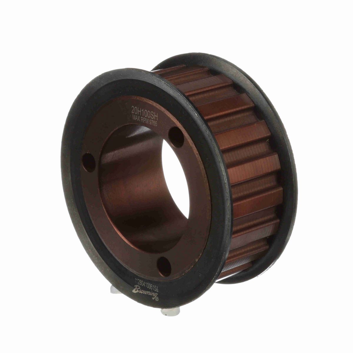 Browning Steel Bushed Bore Gearbelt Pulley - 20H100SH