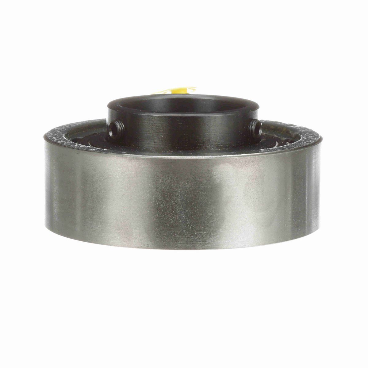 Sealmaster Mounted Cast Iron Cylindrical Cartridge Ball Bearing - 52100 Bearing Steel, Black Oxided - Setscrew Lock - SC-35
