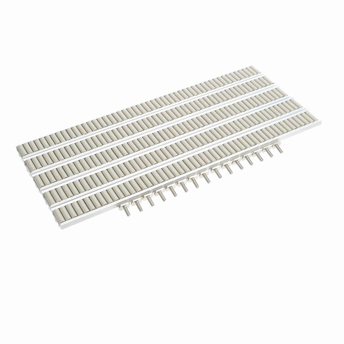 System Plast Speedroll: 0.86"W X 1.9"H X 24"L Gray Aluminum - VG-688H-1.4-02